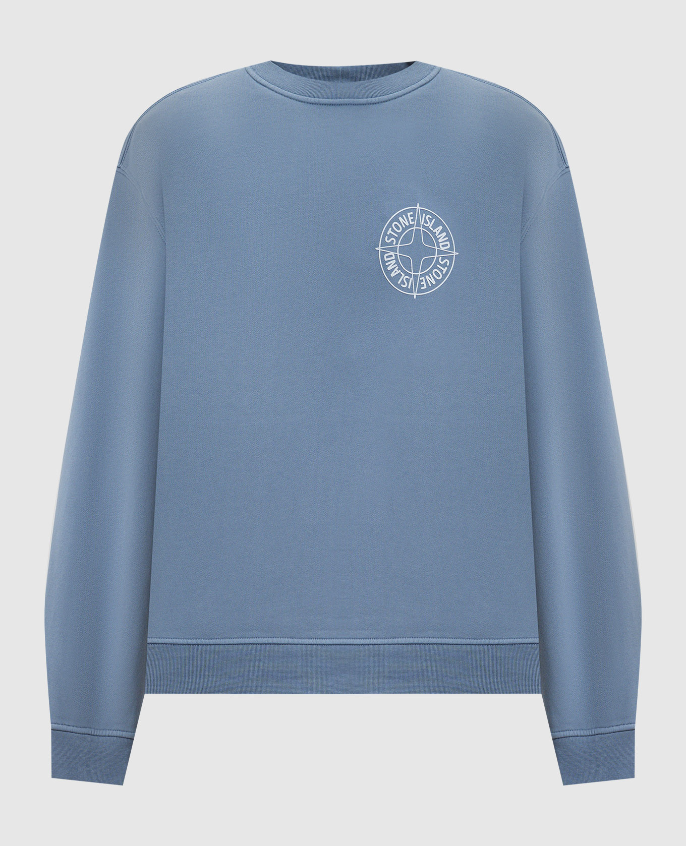 

Голубой свитшот с принтом логотипа, Свитшоты