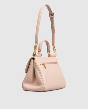 Dolce&Gabbana Рожева шкіряна сумка My Sicily BB7781B7321