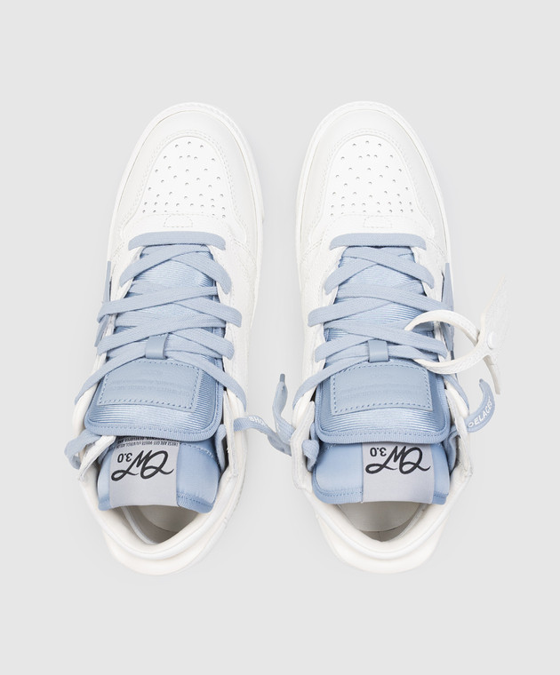 Off-White Белые кожаные кроссовки 3.0 Floating Arrow OMIA244S26LEA001 изображение 4