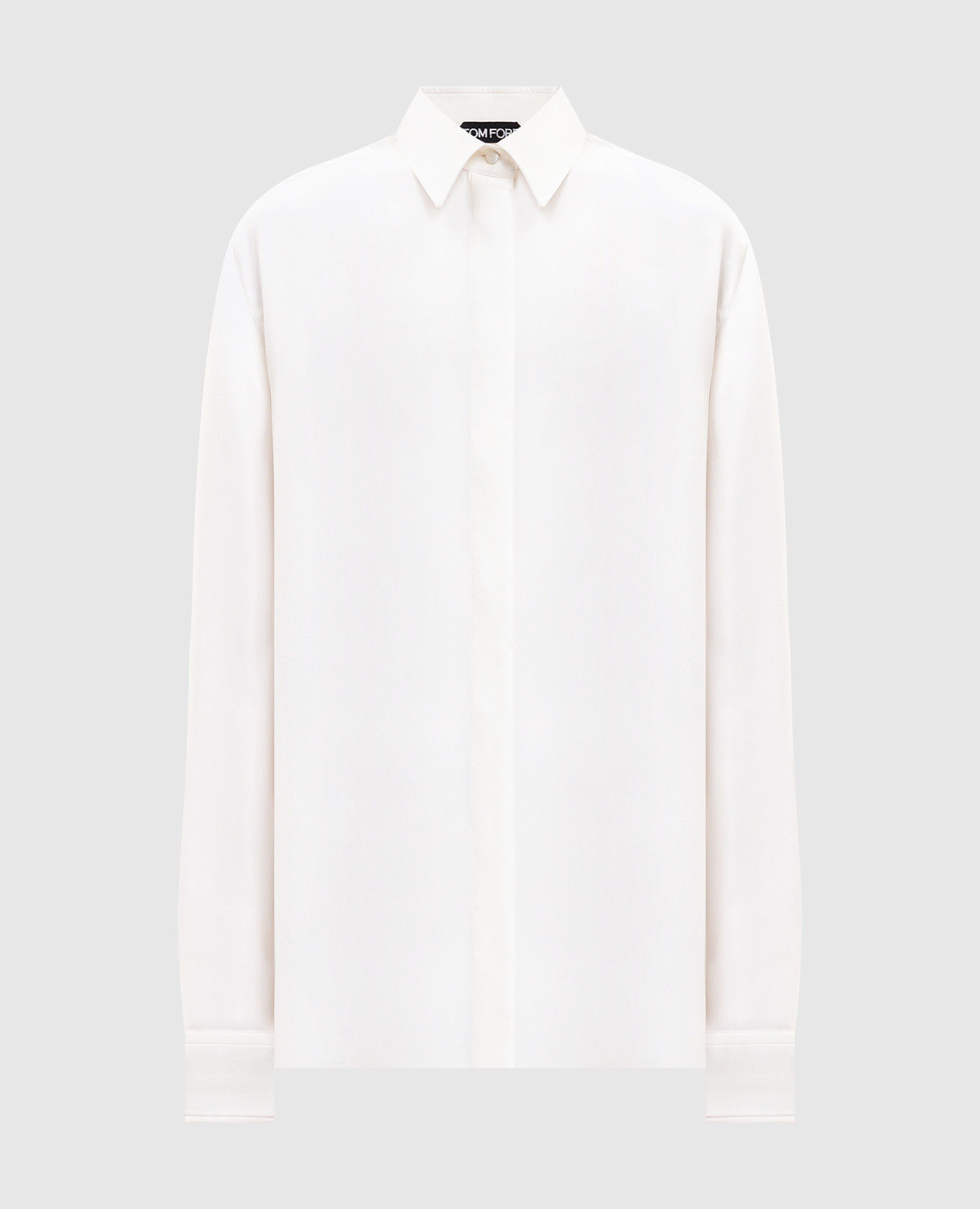 

Белая блуза из шелка, Белый, Блузы