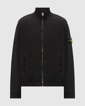 Stone Island Черный кардиган с патчем логотипа L2S156100066S0A20