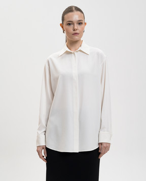 The Row Біла сорочка Penrose із шовку 10383W2861