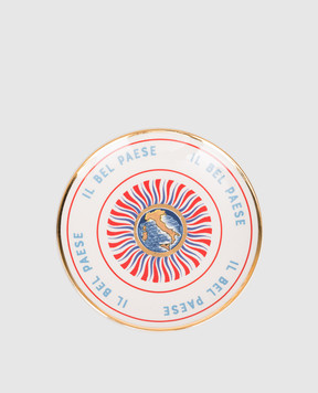 Bitossi Home Біла порцелянова сувенірна тарілка Italy BEL20102