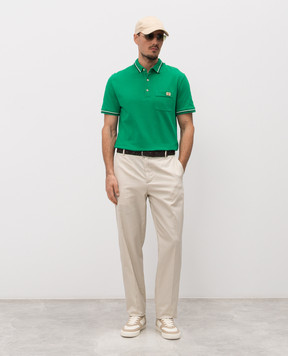 Valentino Зелене поло з нашивкою емблеми 8V3MH01KAQJ