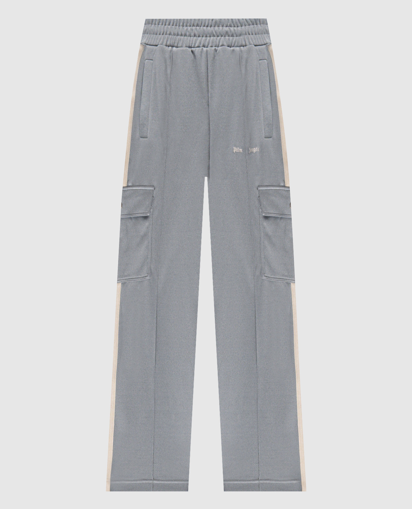 

Серые спортивные брюки в стиле карго с логотипом, Серый, Спортивные штаны