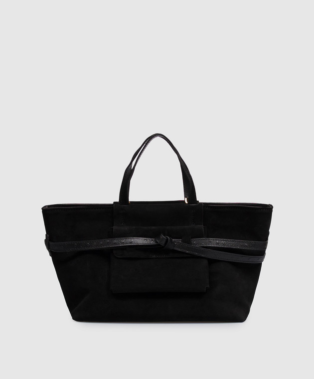 Gianni Chiarini Чорна замшева сумка-тоут Belty BS12695CMSTEMU