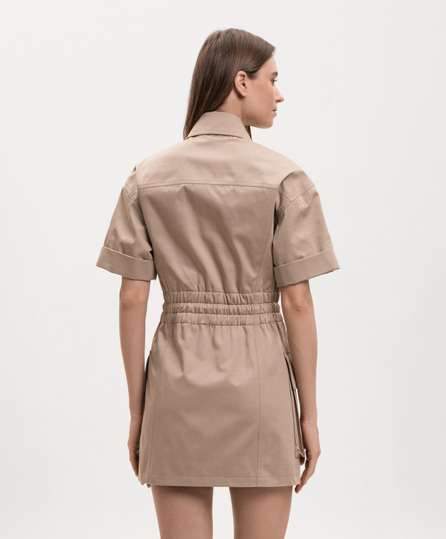 Balmain Бежевое платье GF0R7480CG65 изображение 4