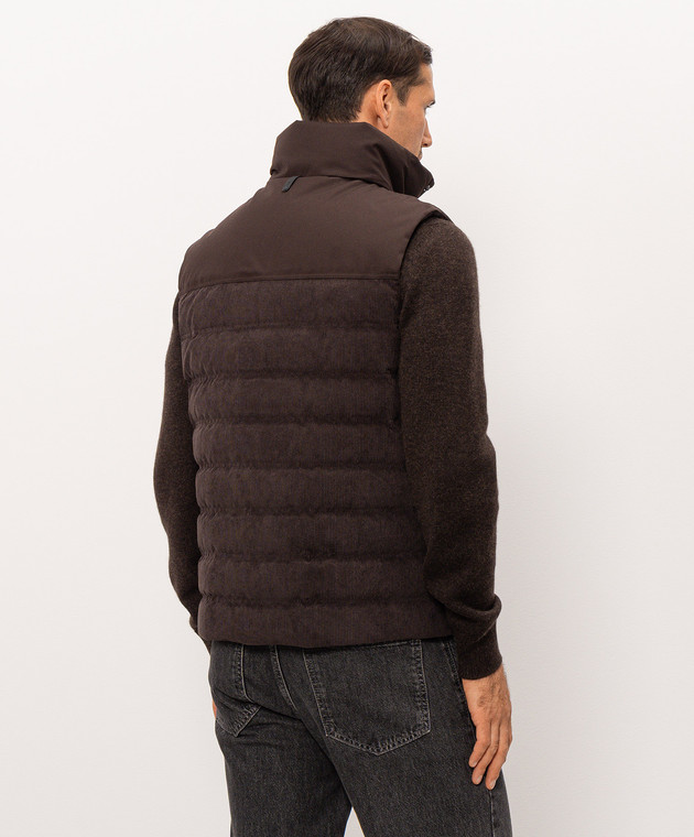 Mackage Коричневий вельветовий пуховий жилет Brody BRODYCDY зображення 4