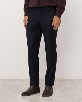 Bertolo Cashmere Синие брюки 000305001391