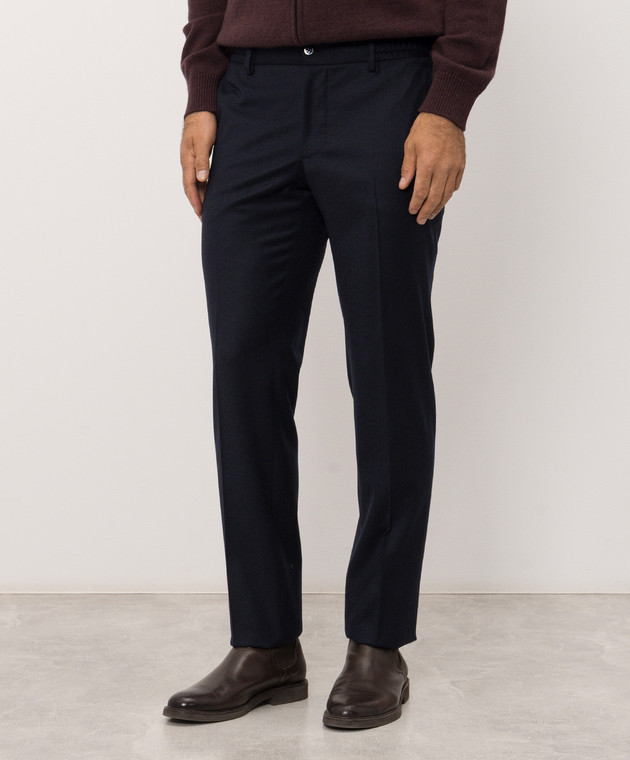 Bertolo Cashmere Синие брюки 000305001391 изображение 3
