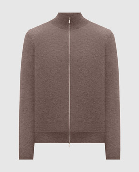 Brunello Cucinelli Коричневий кардиган з кашеміру M2200106