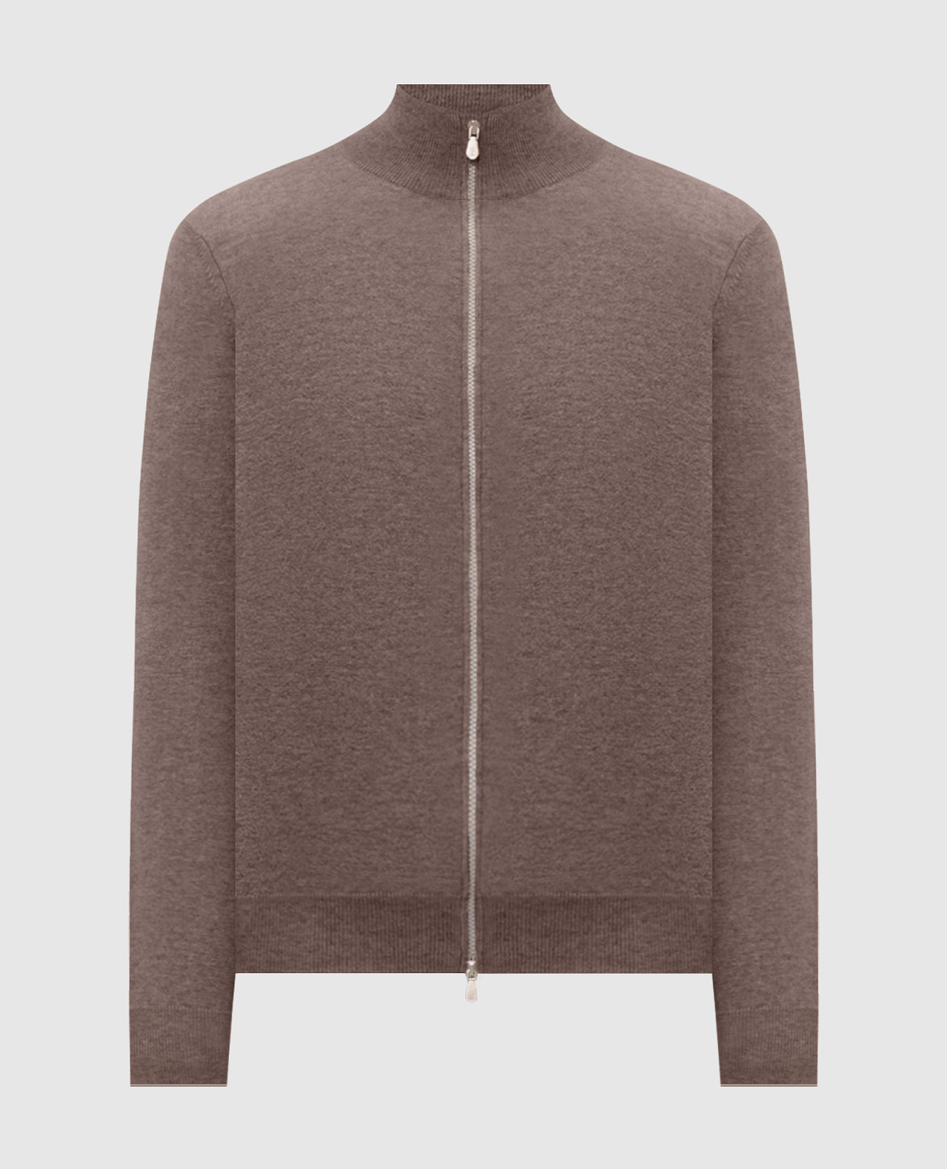 Коричневый кардиган из кашемира