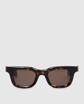 Alexander McQueen Солнцезащитные очки Skull с эффектом черепахового панциря 861677J0749