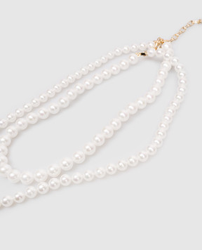 Madreperla Белые двухслойные бусы 211786