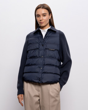 Brunello Cucinelli Синяя пуховая куртка MD5987696P