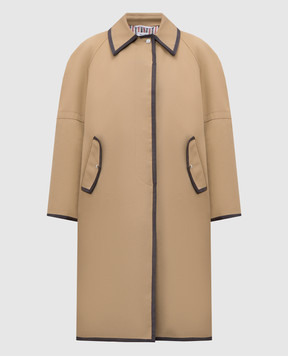 Thom Browne Бежевый плащ FOR114B07886