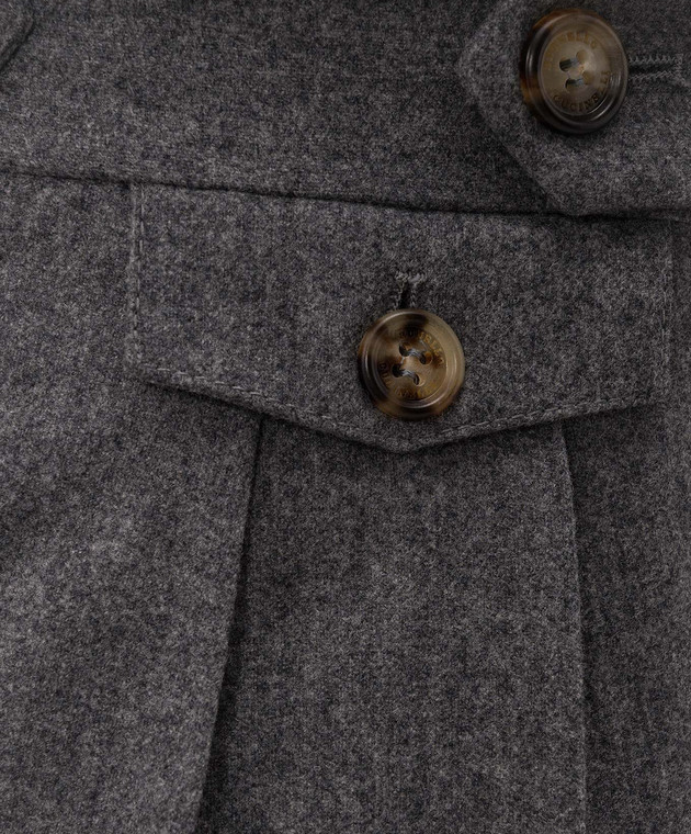Brunello Cucinelli Серые брюки из шерсти M038PM5030 изображение 5