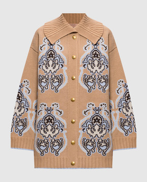 Twinset Кардиган с шерстью в узор 262TP3484