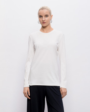 Intoca Білий лонгслів з бавовни DIOSBASICPOUD45