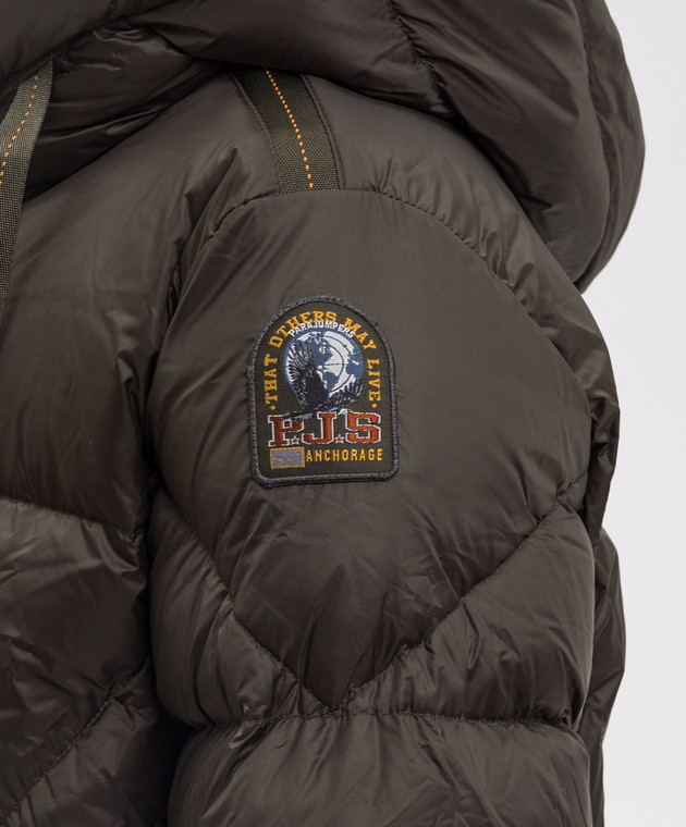 Parajumpers Пуховик цвета хаки Janet 26WPWPUHY33 изображение 5