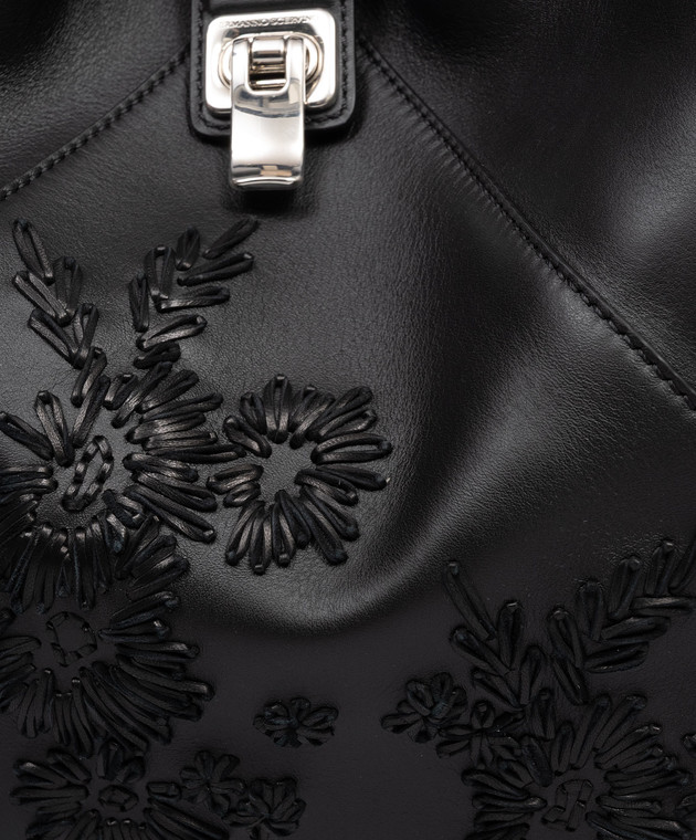 Ermanno Scervino Чорна шкіряна сумка Clio D483S305RFYK зображення 5