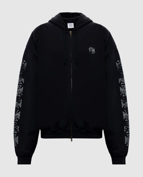 Vetements Черная спортивная куртка с брендовым принтом MH27ZU250B