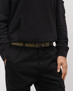 Off-White Двосторонній шкіряний ремінь з емблемою Arrow OMRB14GF25LEA001