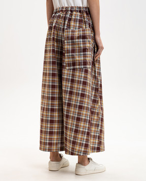 Sofie D`Hoore Коричневі штани PARANA в клітнку PARANACHECK