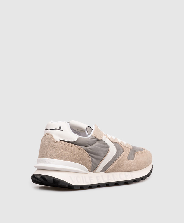 Voile Blanche Бежевые комбинированные кроссовки Paris Race 0012018546014D48 изображение 3