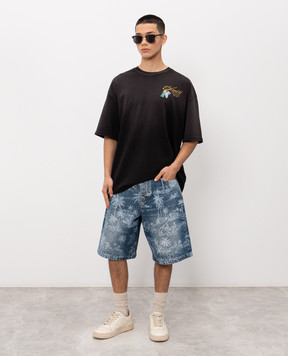 AMIRI Чорна футболка CHATEAU KEYS AMTOJR1057