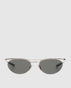 Saint Laurent Сріблясті сонцезахисні окуляри з гравіюванням логотипа 862854Y9969