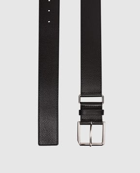 Givenchy Чорний шкіряний ремінь з логотипом BK407HK18A