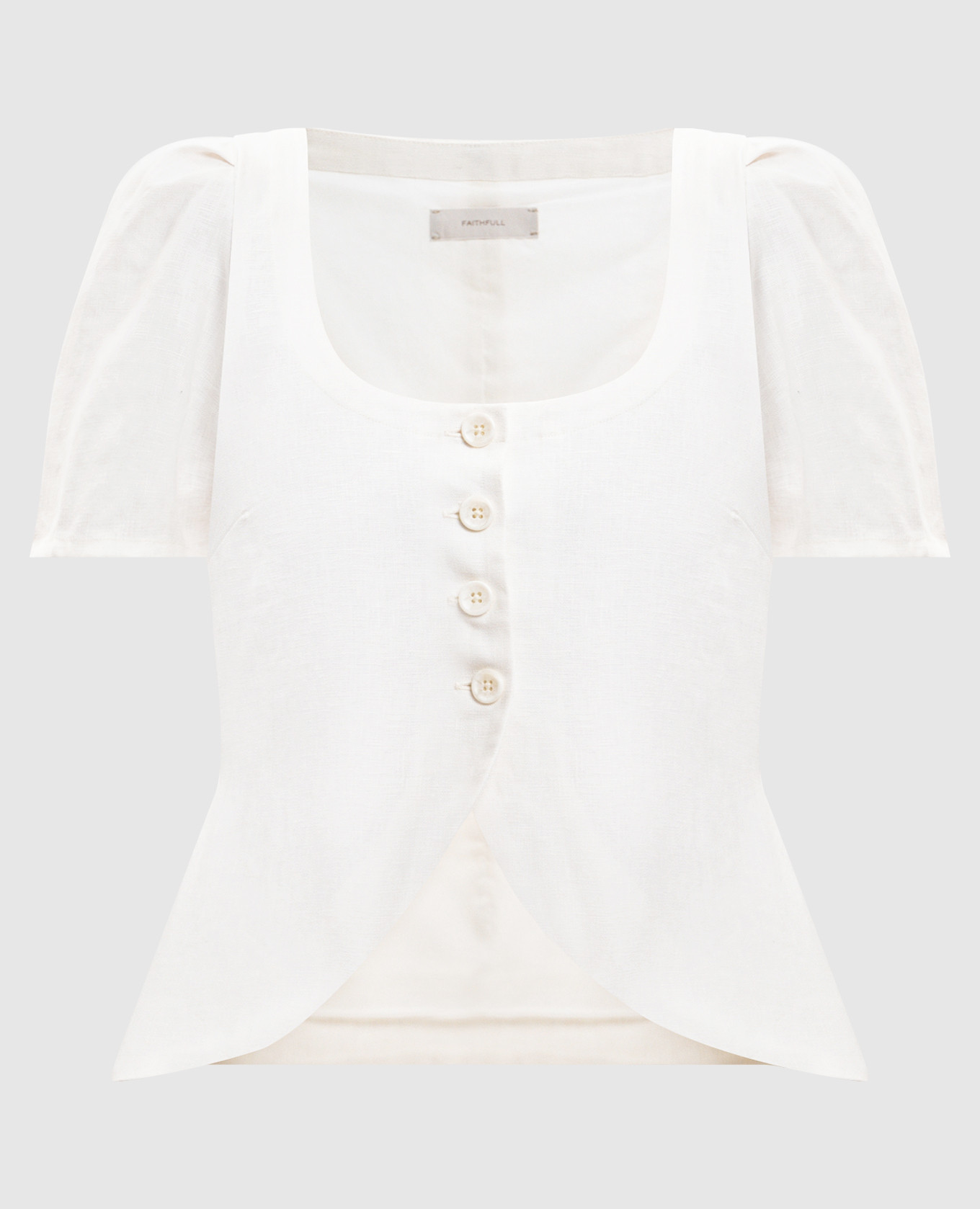 

Белый топ Audrey из льна, Топы