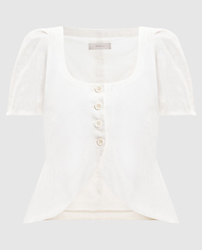 Faithfull Білий топ Audrey з льону FFC26WHT