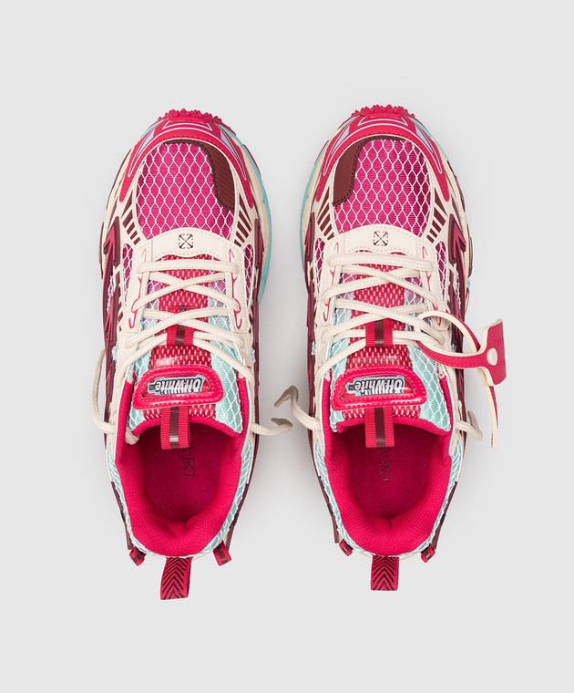 Off-White Розовые кроссовки Be Right Back OWIA289S26FAB004 изображение 4