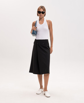 Maison Margiela MM6 Черная юбка с шерстью S52ME0035M35436