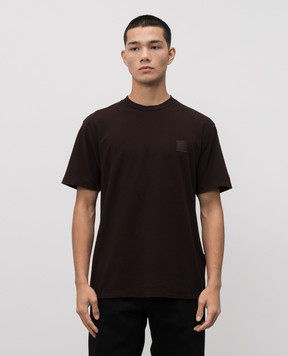 Stone Island Коричнева футболка з нашивкою логотипа K2S152100034S0F11