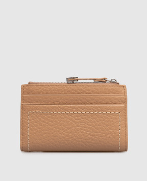 Gianni Chiarini Бежеве шкіряне портмоне з логотипом PF6003TKL