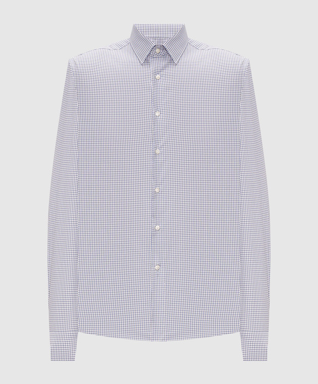Canali Рубашка в клетку из хлопка GR03826NCL70A1