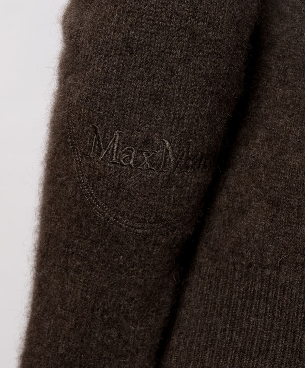 Max Mara Коричневый свитер VOLIERA из шерсти SMMVOLIERA изображение 5