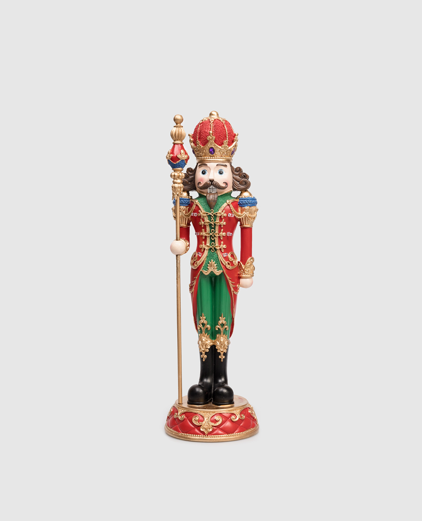 

Декоративная рождественская светодиодная статуэтка Soldier With Scepter, Красный, Декор