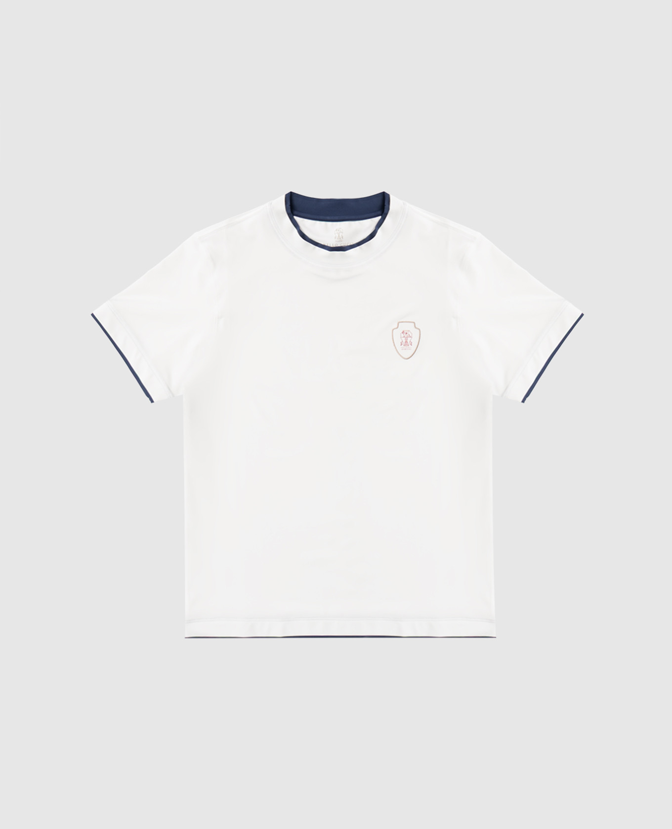 

Детская белая футболка с эмблемой, Белый, Футболки