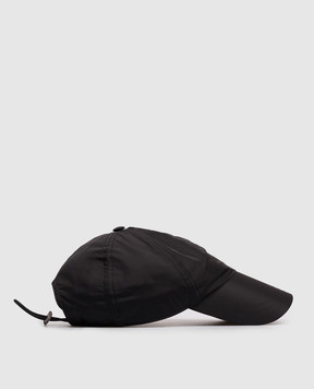 Saint Laurent Чорна кепка з вишивкою логотипа 8698213YU00