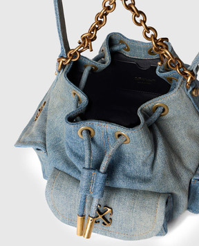 Off-White Синяя сумка-кисет Dumbo OWMY002F25DEN001