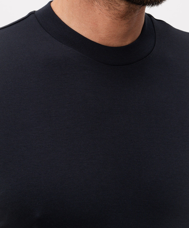 Stefan Brandt Синя футболка з бавовни ELIDELUXE185 зображення 4