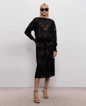 Twinset Чорна сукня максі 262TF3033