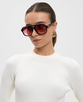 Off-White Черные солнцезащитные очки Forks OERI14VF25PLA001