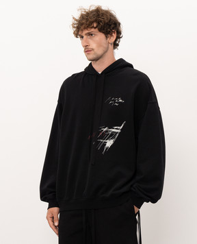 Ann Demeulemeester Черные худи Bardi Comfort B0014213FA185