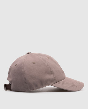 Brunello Cucinelli Детская коричневая кепка с вышивкой эмблемы B252DW322C