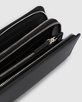 Orciani Чорний шкіряний гаманець SU0125MIC